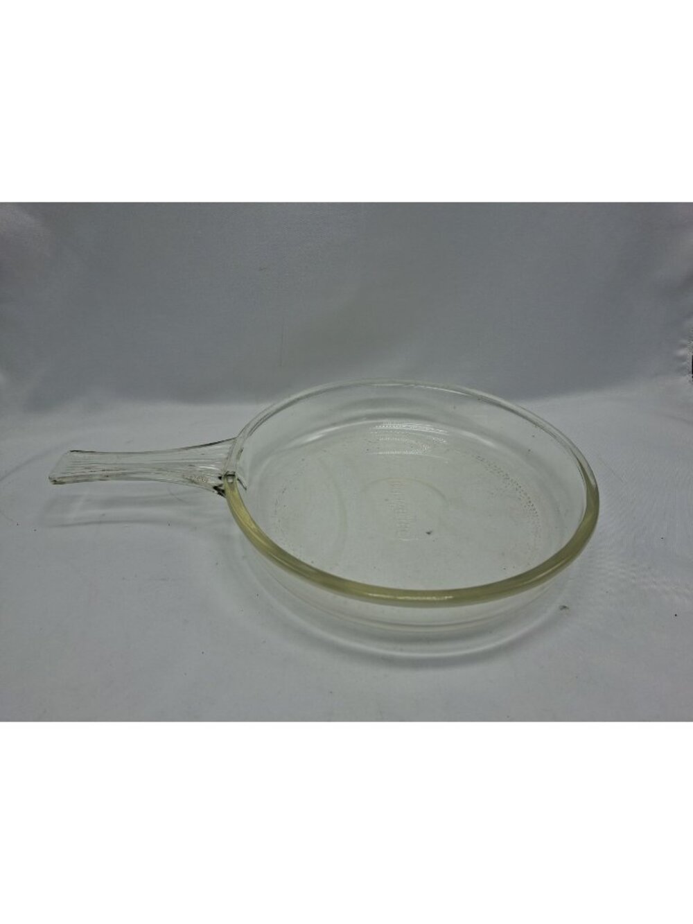Vtg McKee Range-Tec Clear Glass Skillet Saute Frying Pan #322 Made in USA Range